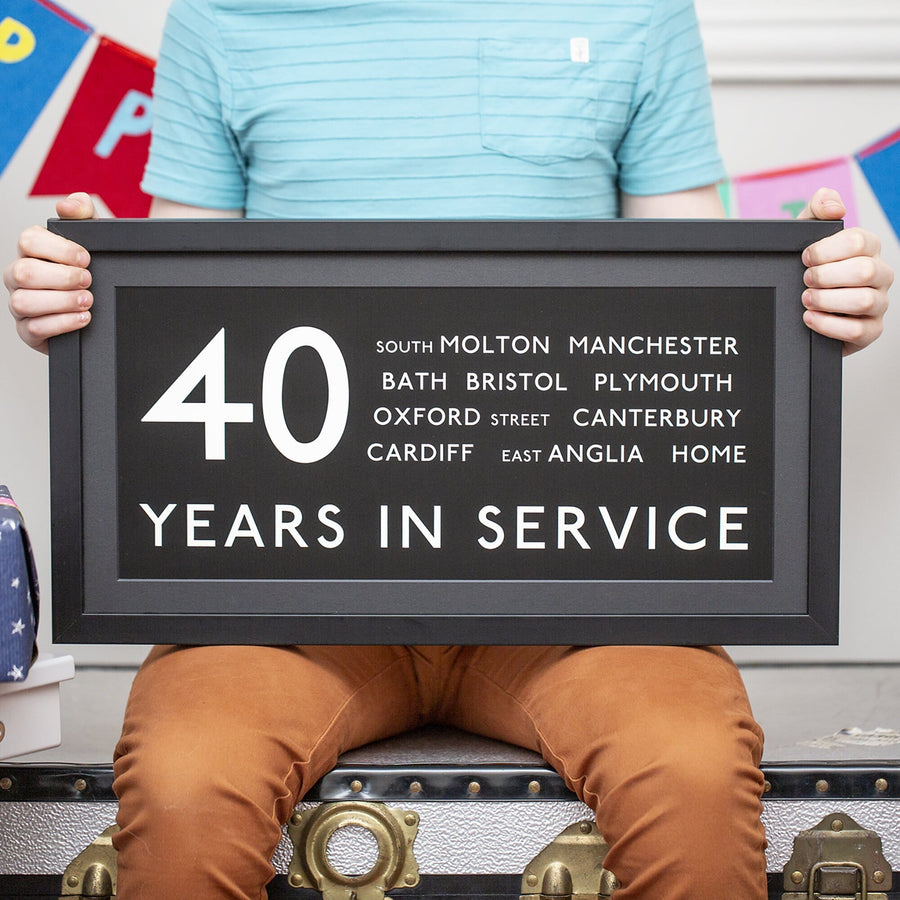Personalised 40th Birthday Bus Blind Print-Print-Betsy Benn