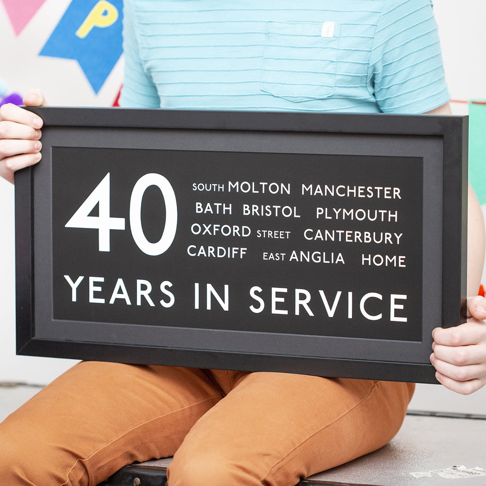 Personalised 40th Birthday Bus Blind Print-Print-Betsy Benn