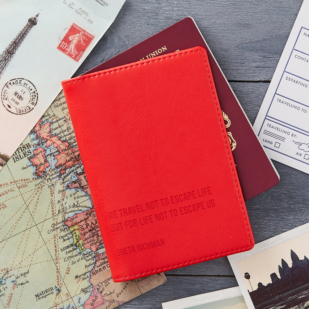 Personalised Travel Quote Passport Cover-Gift-Betsy Benn