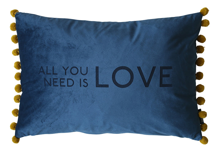 Favourite Quote or Song Lyric Pom Pom Cushion