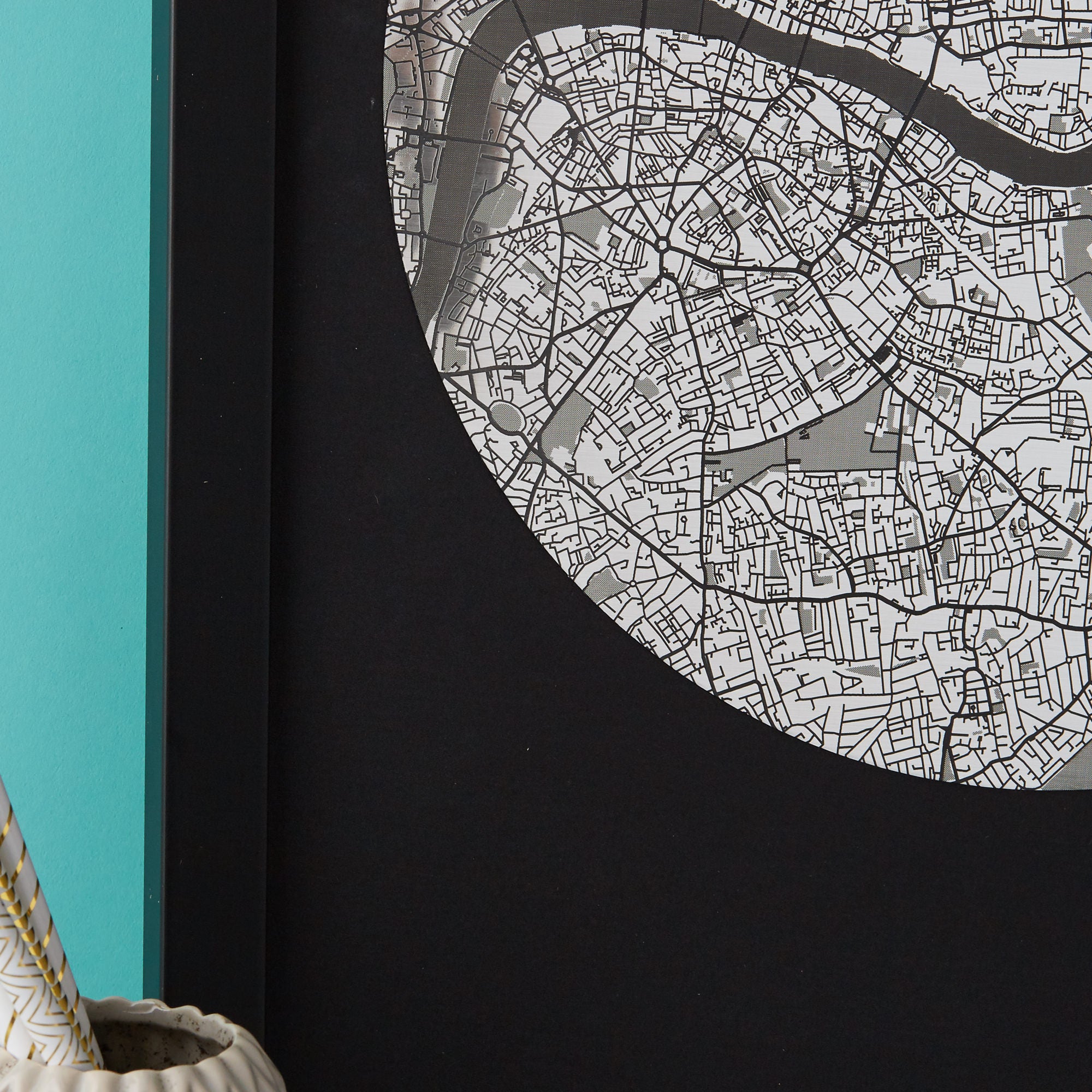 Streets of London Map Engraved Artwork