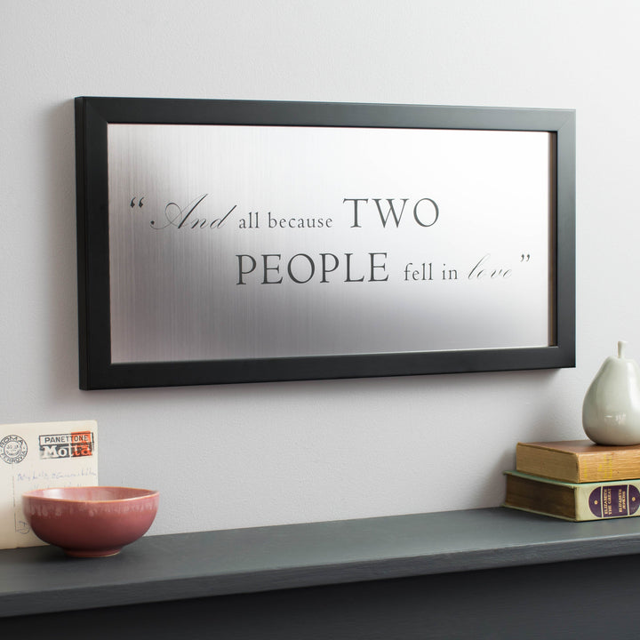 Metallic Favourite Quote Framed Print  Print - Betsy Benn