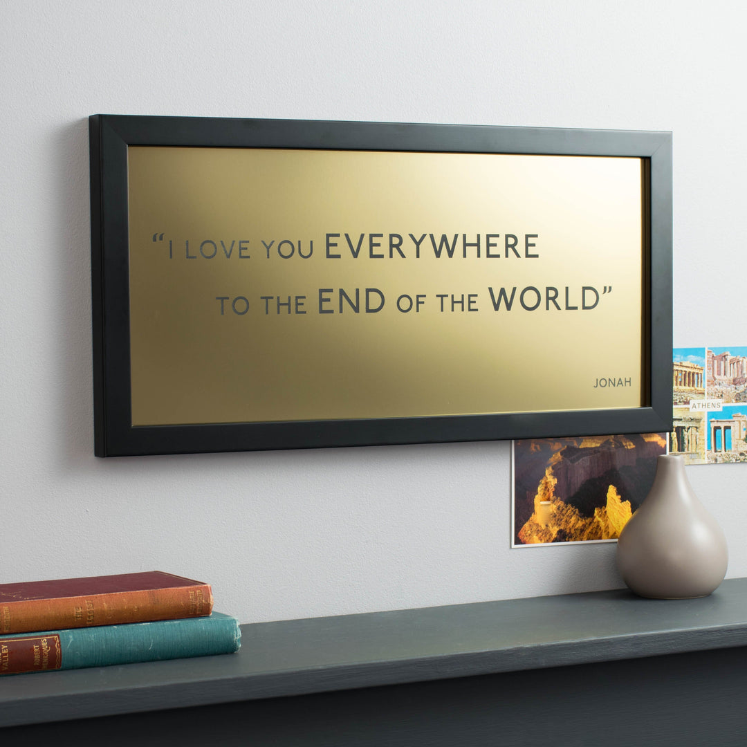 Metallic Favourite Quote Framed Print  Print - Betsy Benn