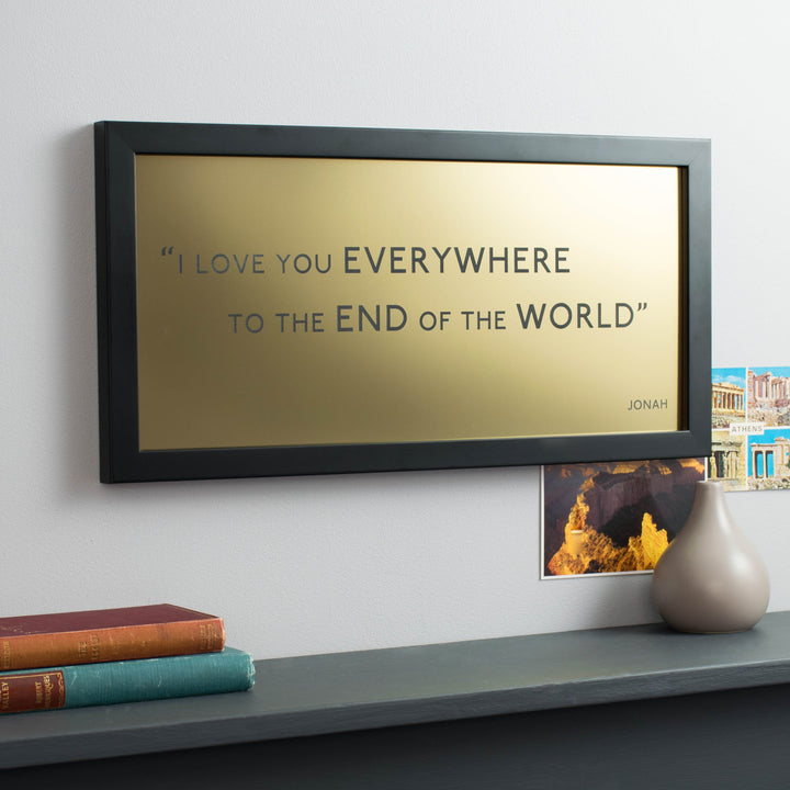 Metallic Favourite Quote Framed Print  Print - Betsy Benn