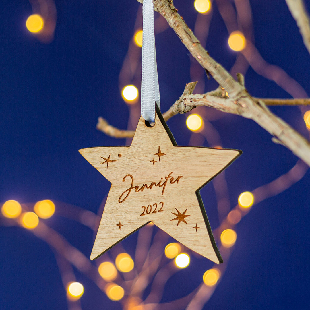 Matisse Star Personalised Christmas Decoration