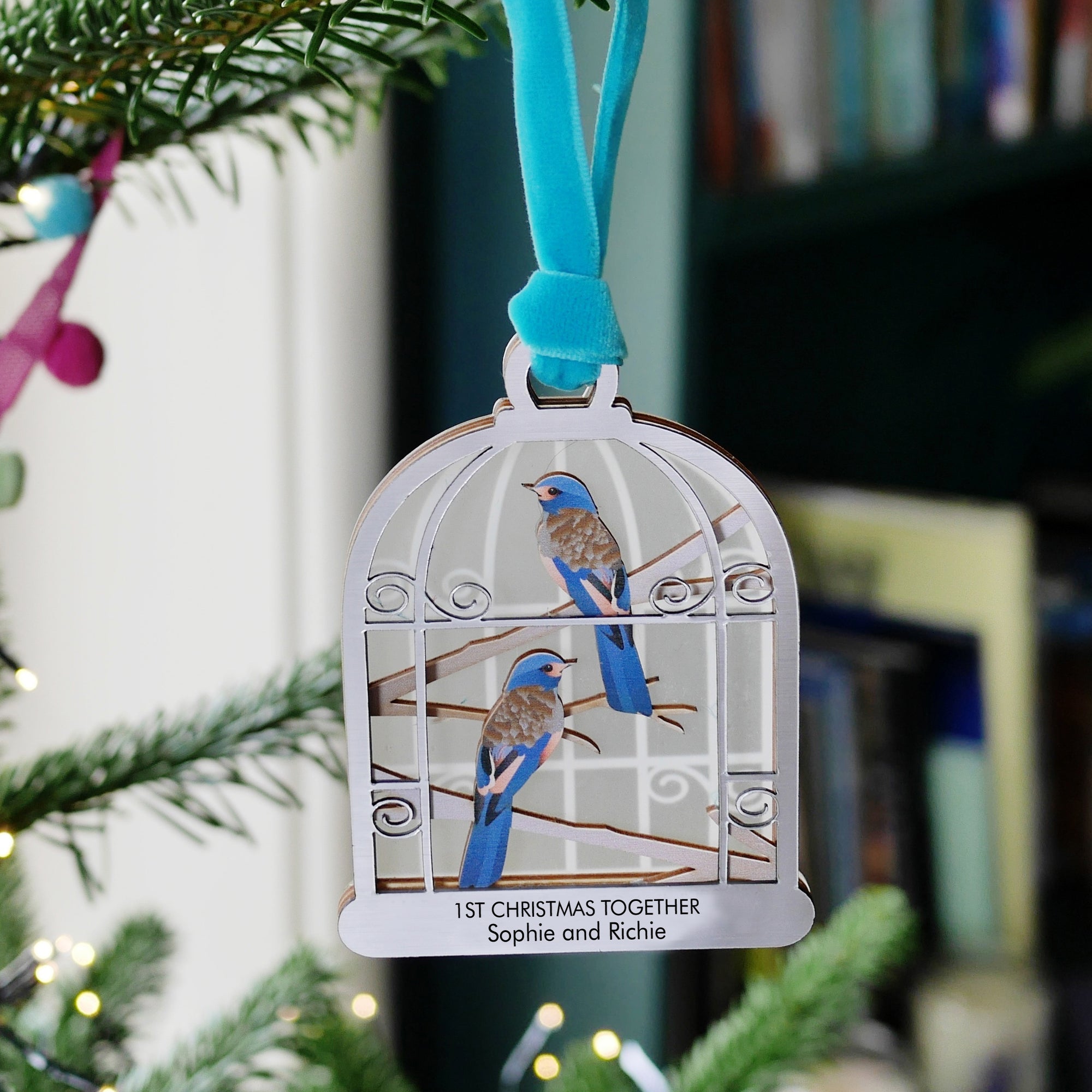 Couples First Christmas Together Birdcage Christmas Decoration
