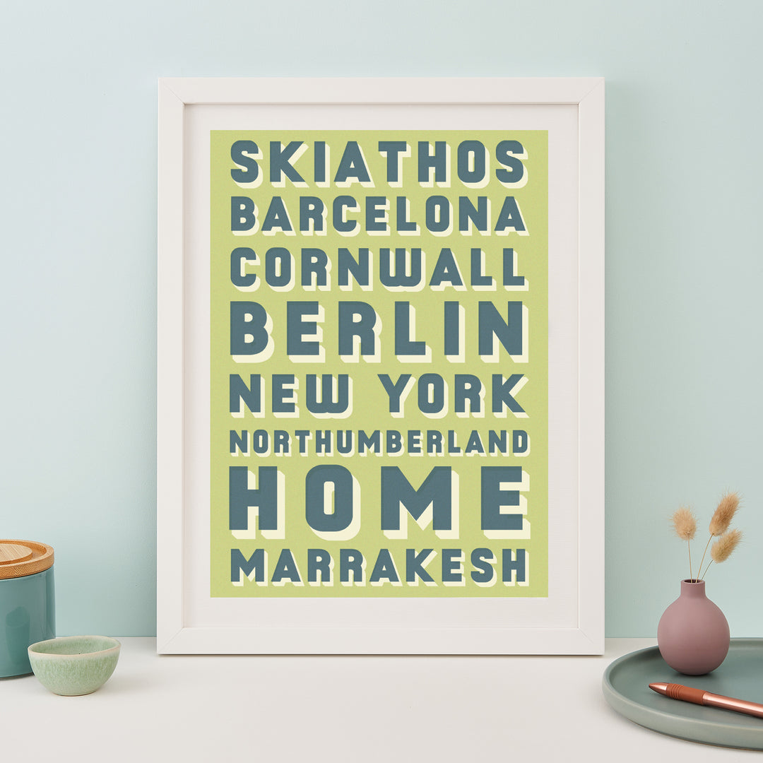 Our Favourite Places Destination Print