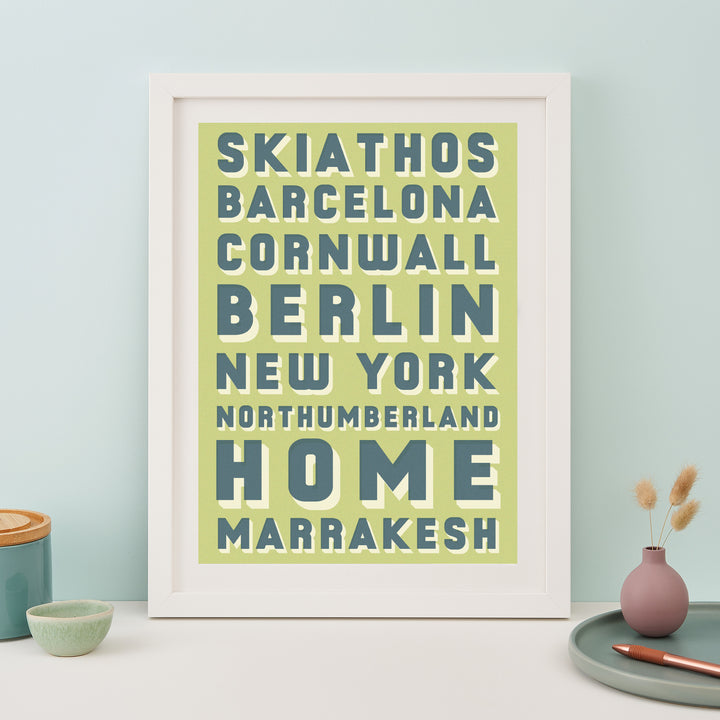Our Favourite Places Destination Print