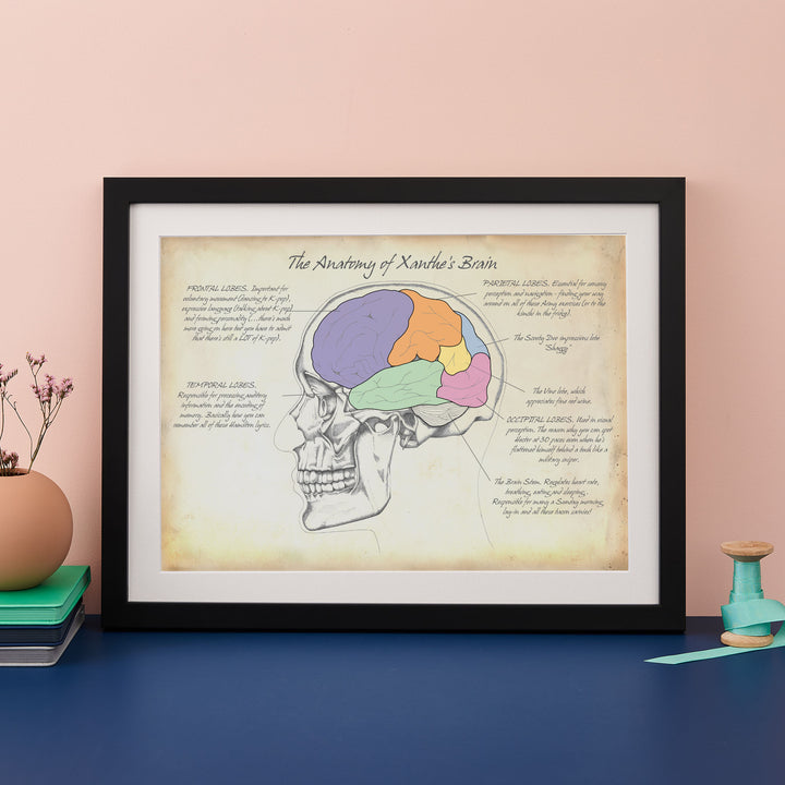 Personality Brain Anatomy Print