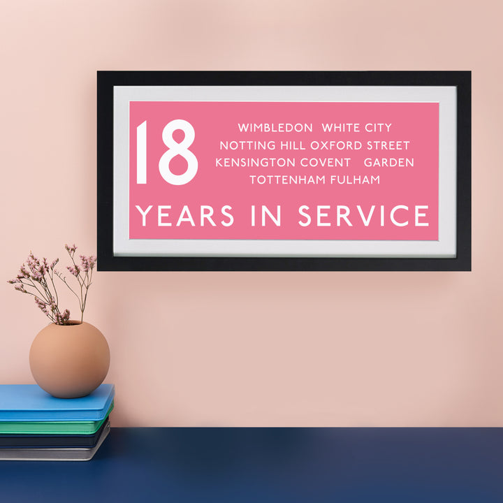 Personalised 18th Birthday Bus Blind Print