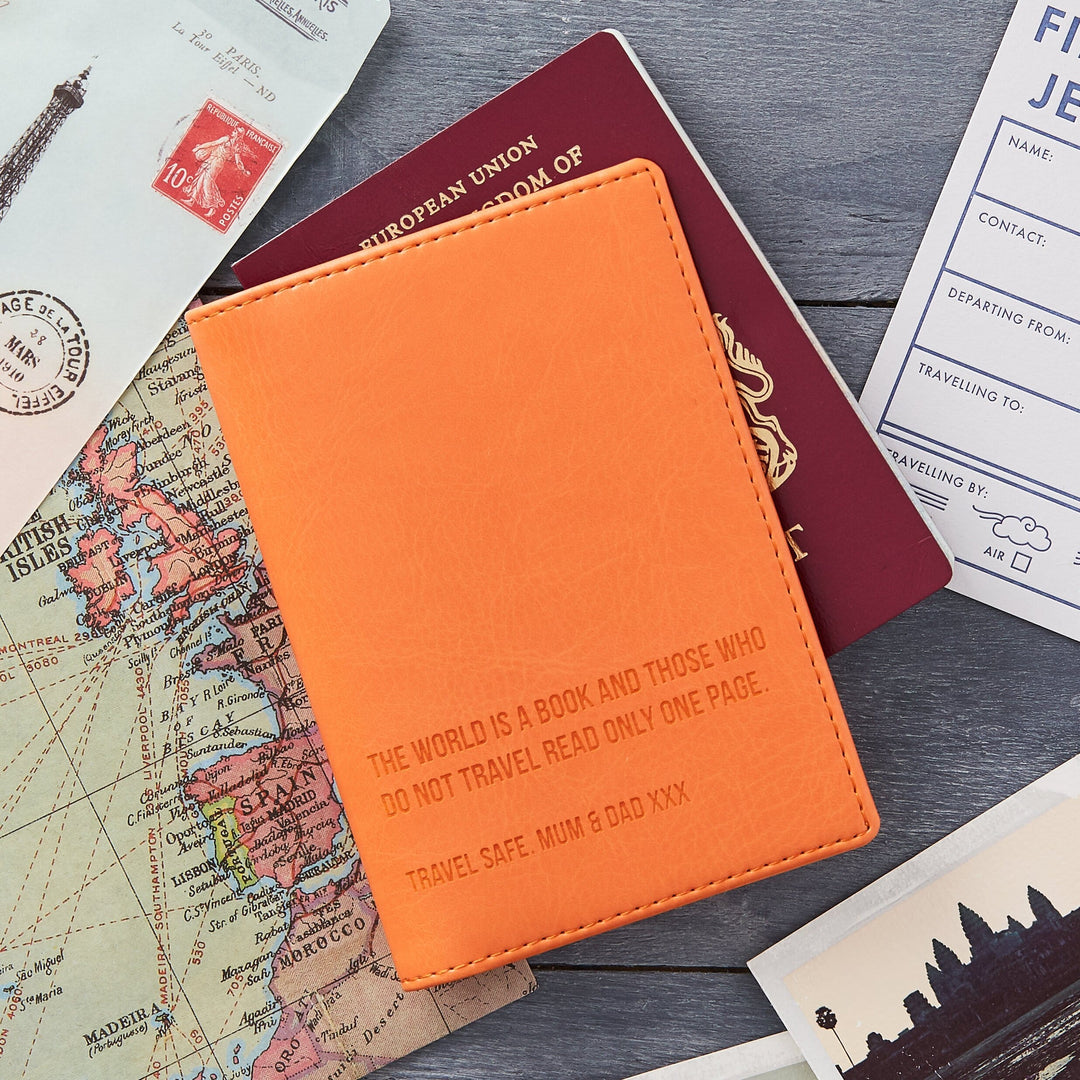 Personalised Travel Quote Passport Cover-Gift-Betsy Benn
