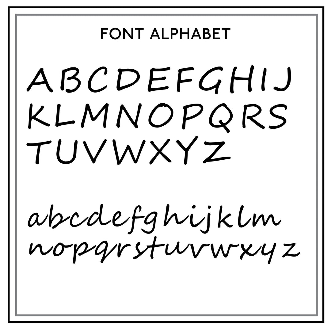 Image showing the font used on the cushion