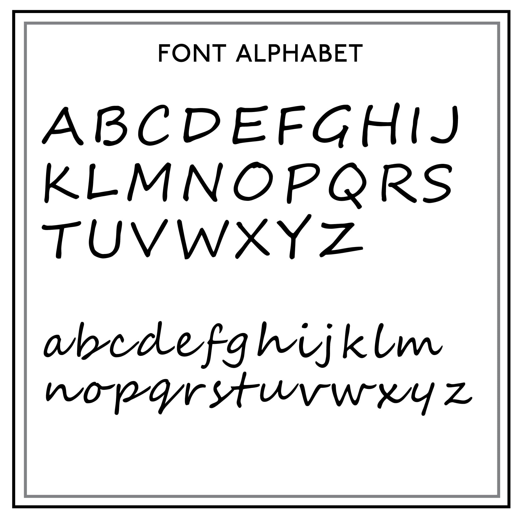 Image showing the font used on the cushion