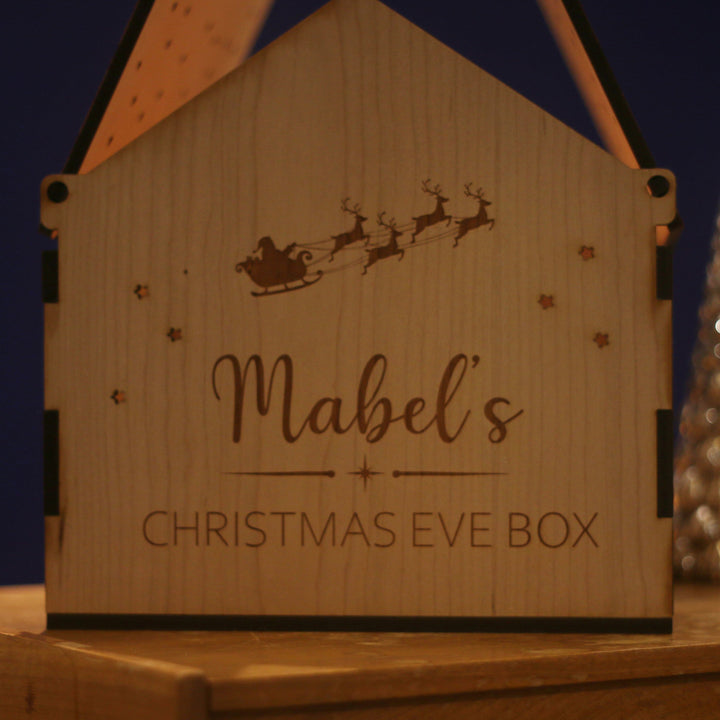 Personalised Wooden Christmas Eve Box House-Decoration-Betsy Benn