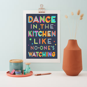 Dance In The Kitchen print