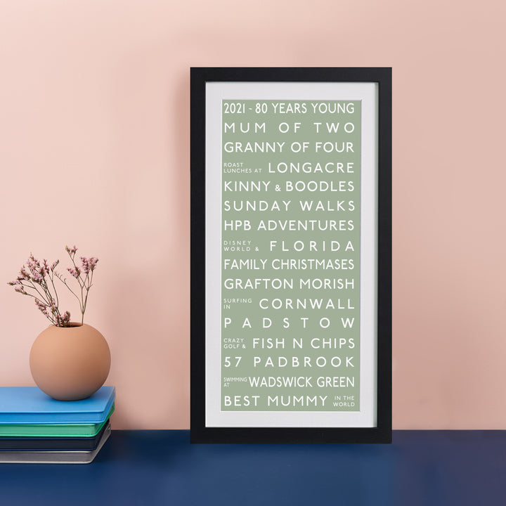 Personalised Destination Bus Blind Print