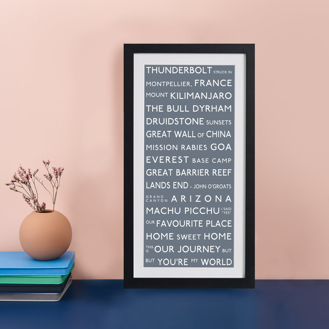 Personalised Destination Bus Blind Print