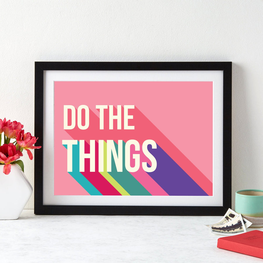 Do The Things Colourful Giclee Print-Betsy Benn
