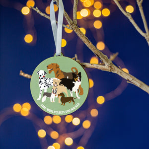 Personalised Best Dog Walker/Sitter/Vet Christmas Tree Decoration