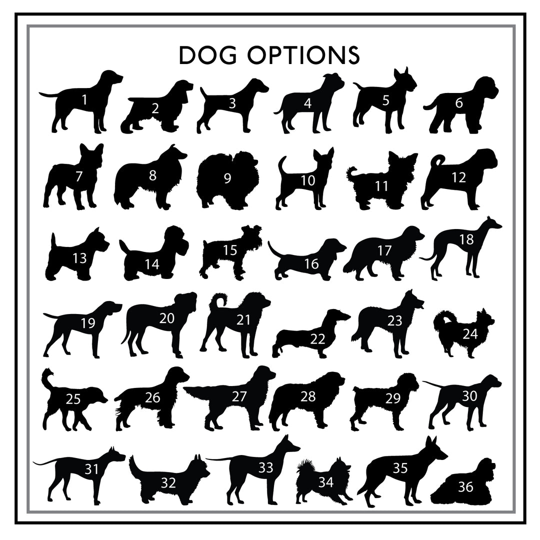Personalised Breed Of Dog Key Holder And Letter Rack