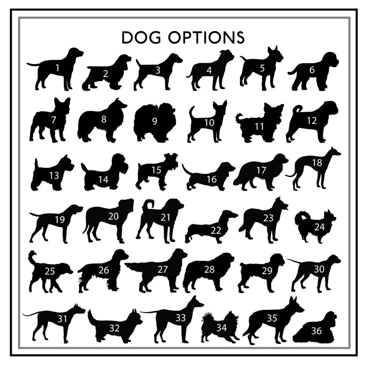 Personalised Breed Of Dog Key Holder And Letter Rack