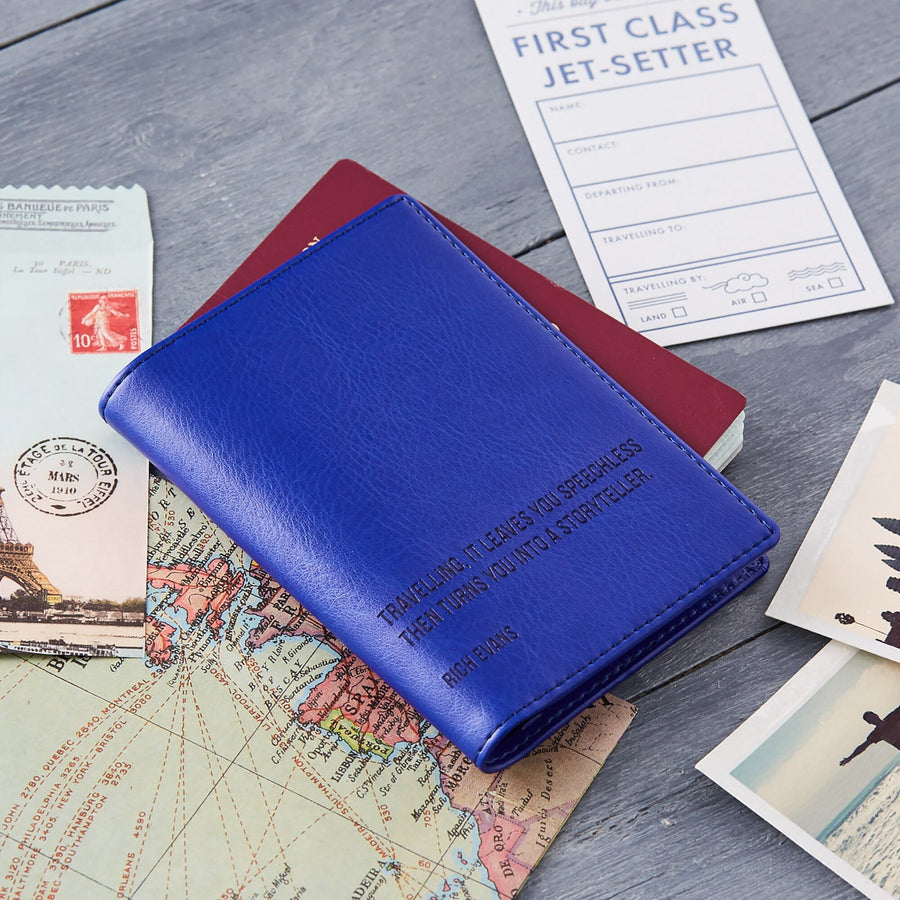 Personalised Travel Quote Passport Cover-Gift-Betsy Benn
