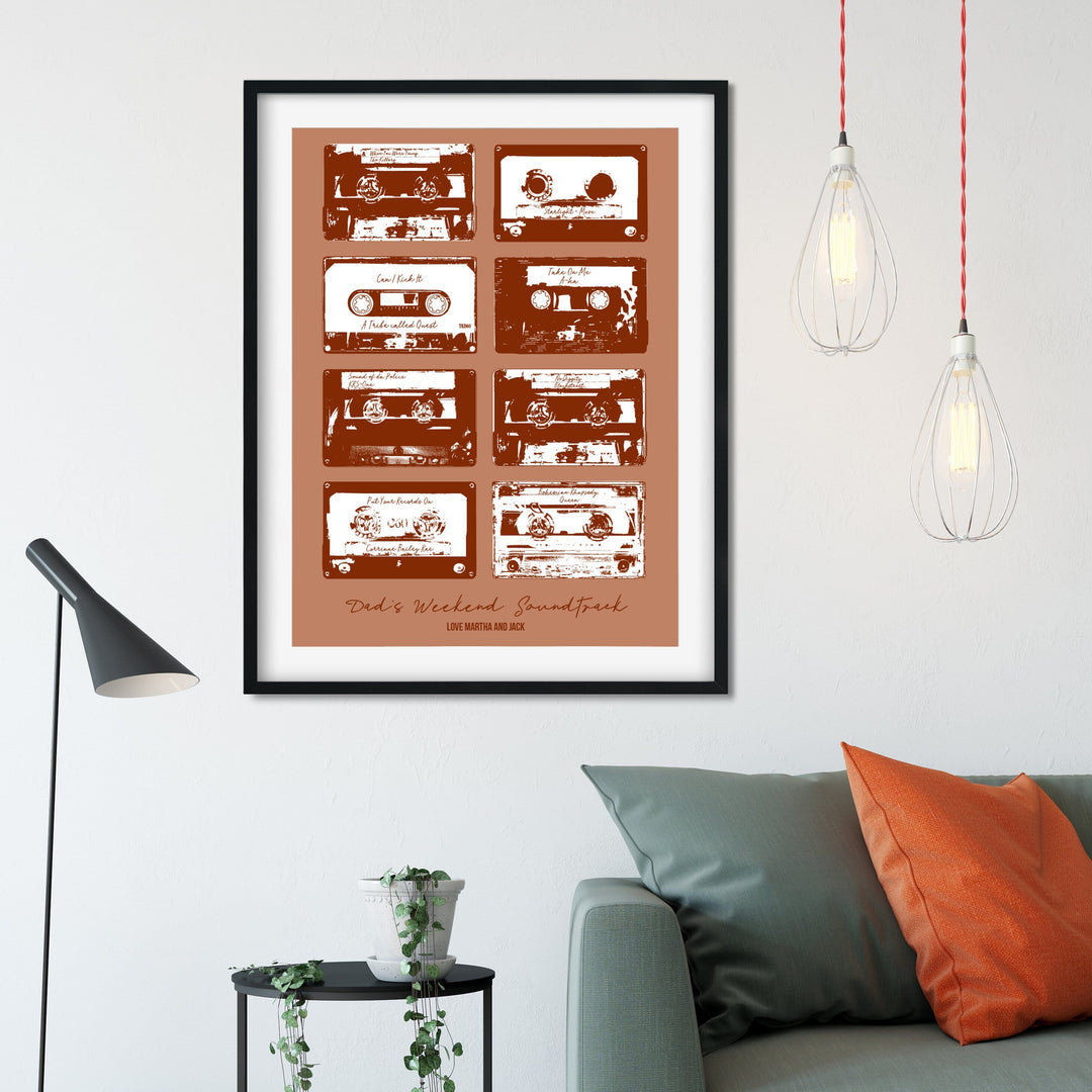Retro Cassette Playlist Print  Print - Betsy Benn