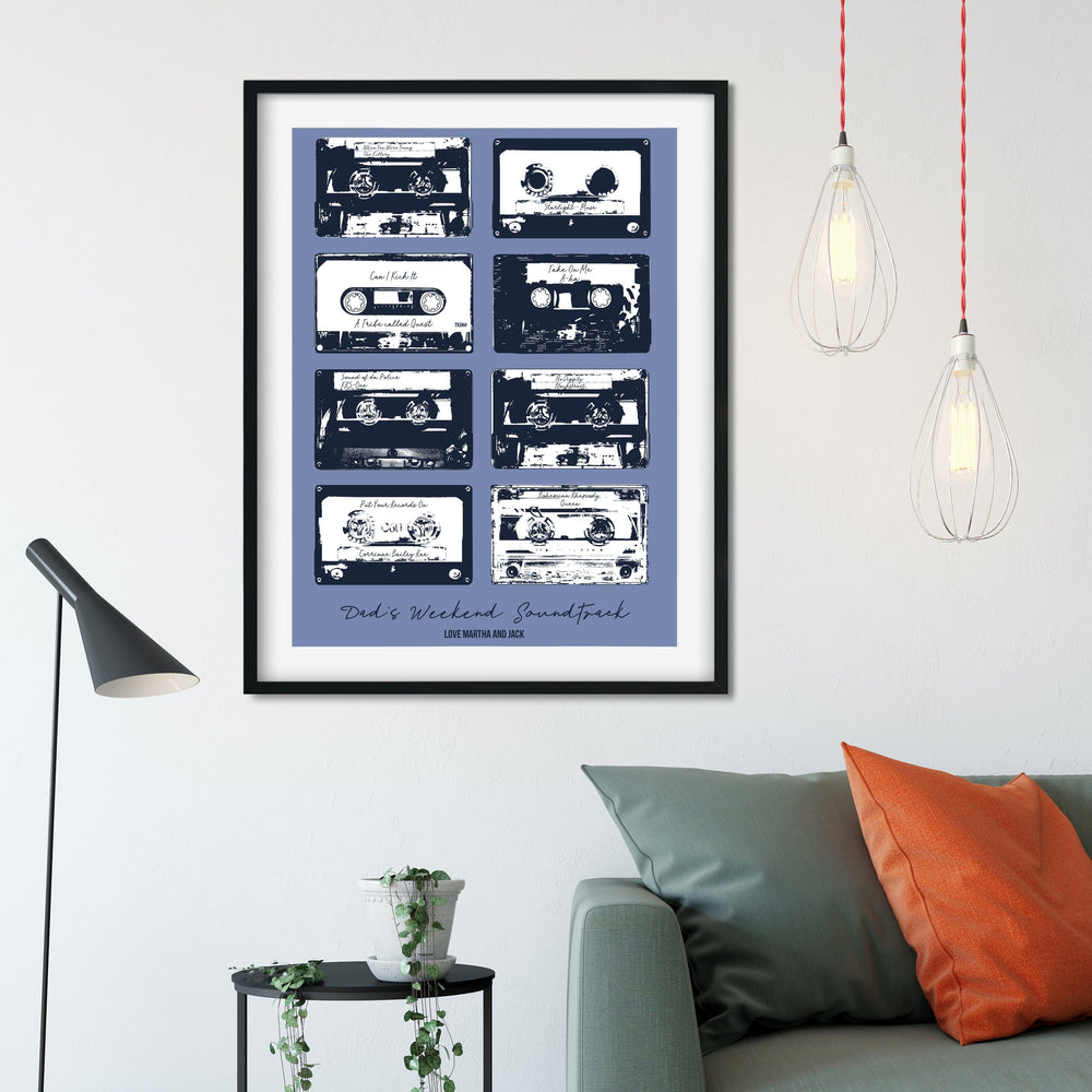 Retro Cassette Playlist Print  Print - Betsy Benn
