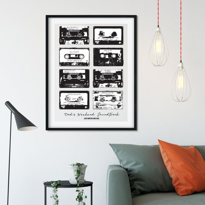 Retro Cassette Playlist Print  Print - Betsy Benn