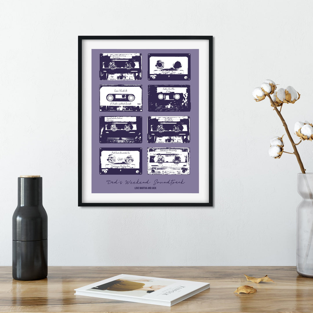 Retro Cassette Playlist Print  Print - Betsy Benn