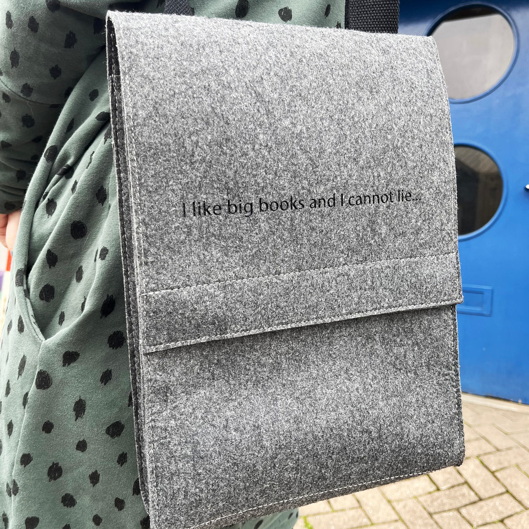 Recycled Felt Messenger Bag - can be personalised - Super Seconds