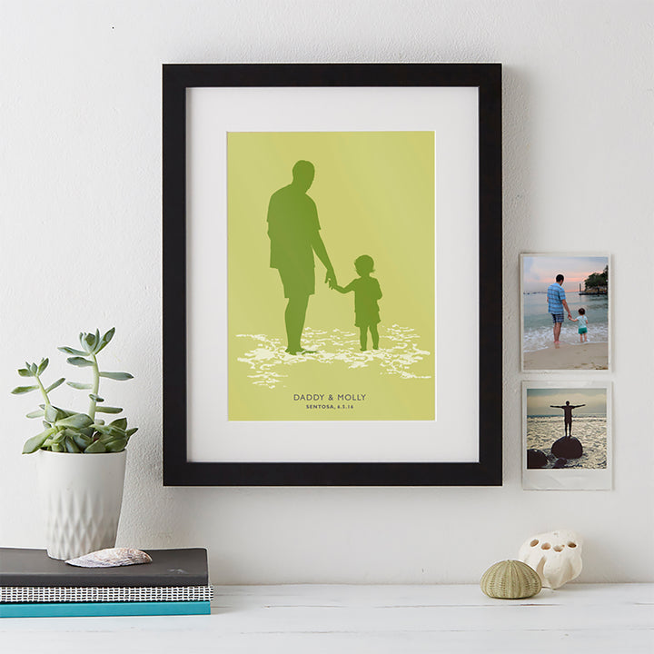 Personalised Family Group Silhouette Modern Art