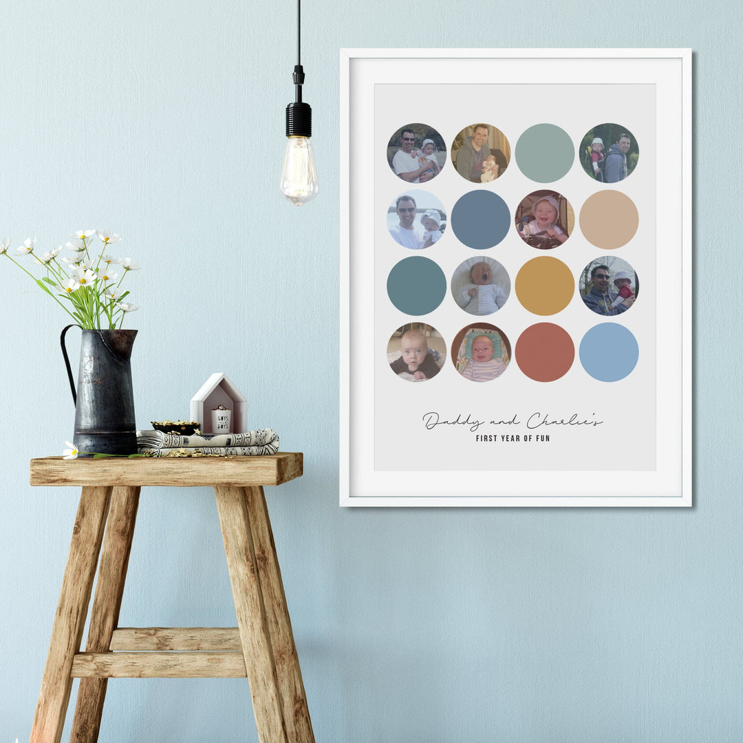Daddy And Me Photo Memories Personalised Print-Betsy Benn
