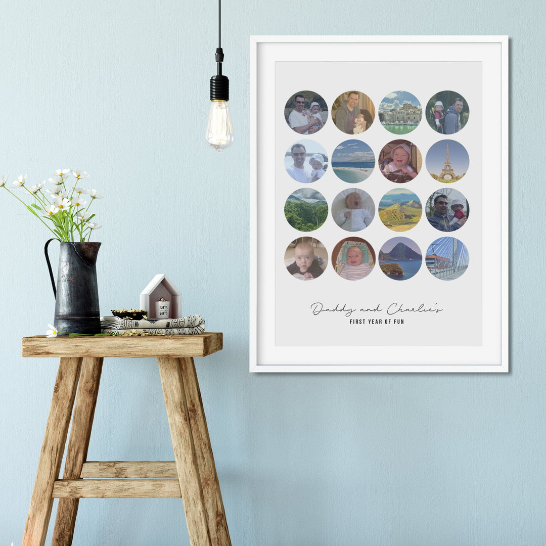 Daddy And Me Photo Memories Personalised Print-Betsy Benn