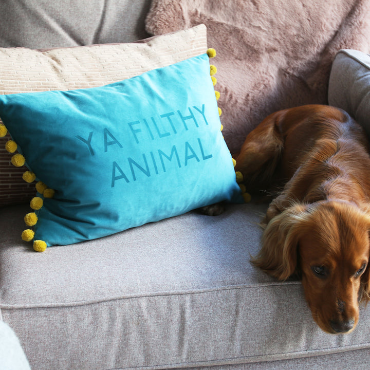 Favourite Quote or Song Lyric Pom Pom Cushion