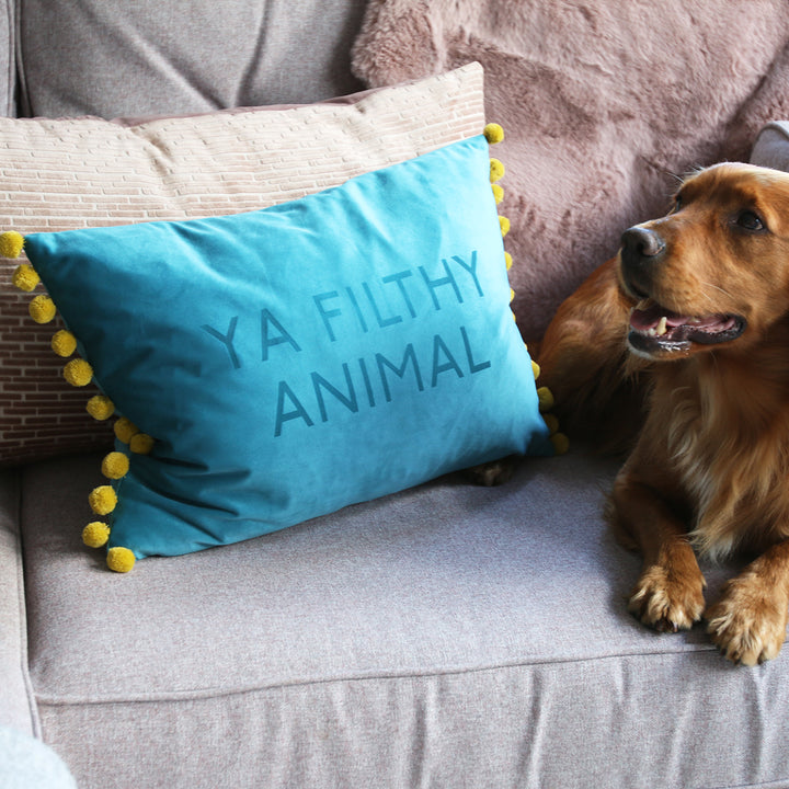 Favourite Quote or Song Lyric Pom Pom Cushion
