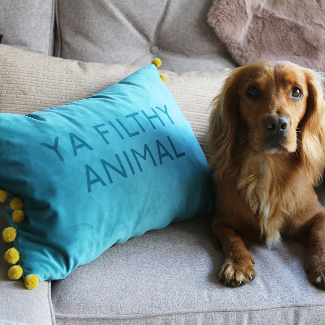 Favourite Quote or Song Lyric Pom Pom Cushion
