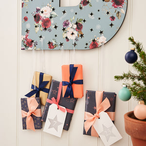 Large Floral Wooden Personalised Initial Advent Calendar