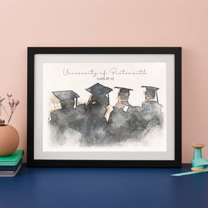 Graduation Watercolour Portrait