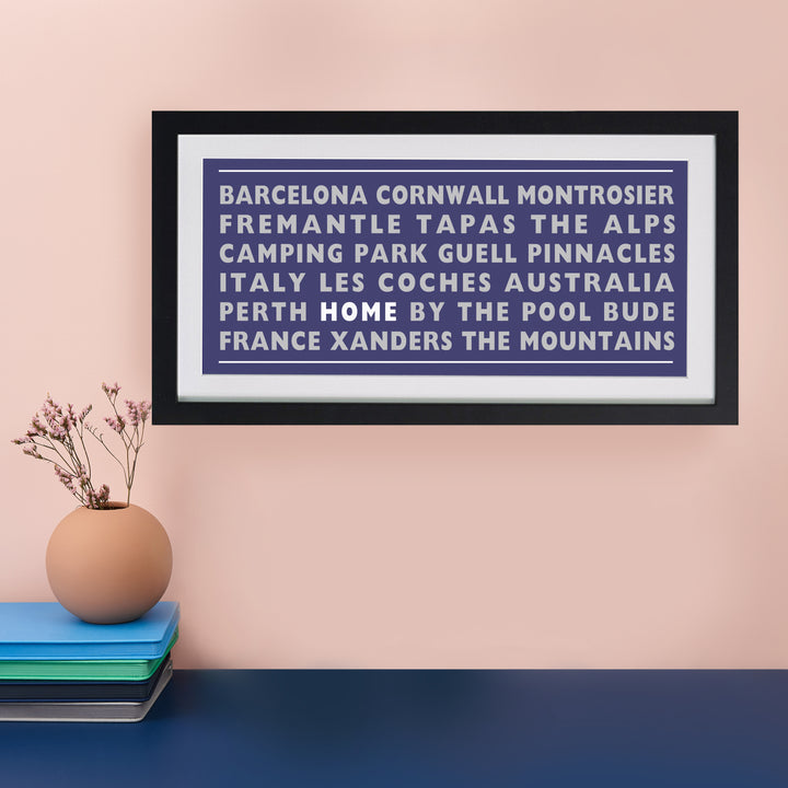 Home Destination Personalised Print