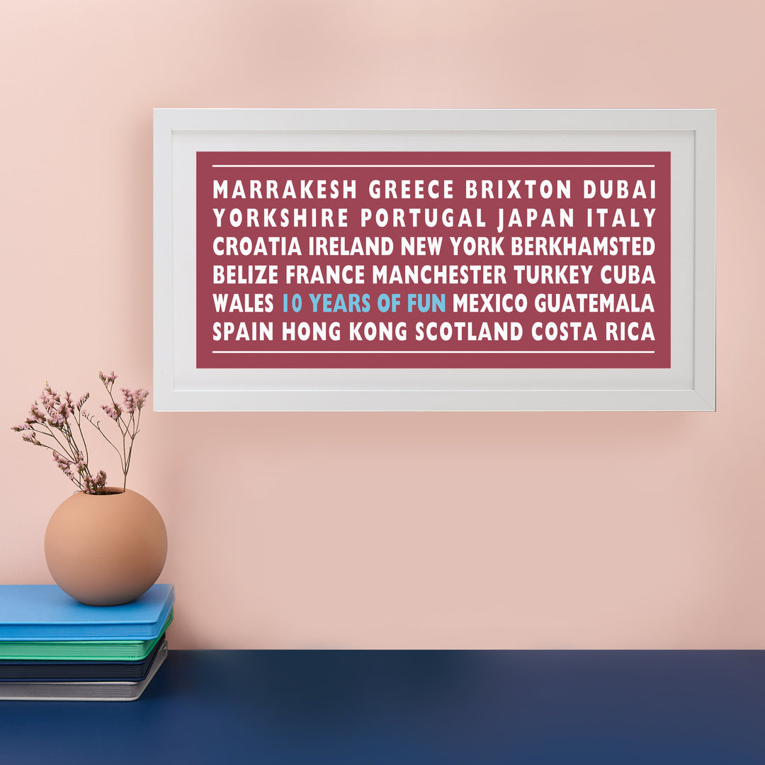 Home Destination Personalised Print