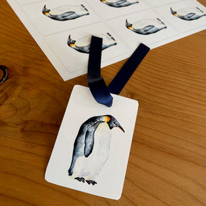 Watercolour Penguin & Stars Gift Tags & Bunting Download - donation to Trussell Trust
