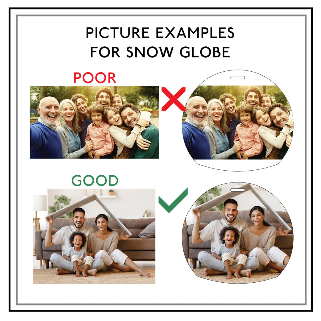 Snow Globe Photo Christmas Decoration