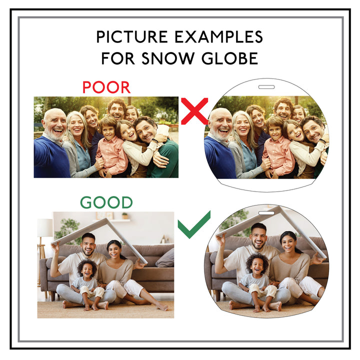 Snow Globe Photo Christmas Decoration