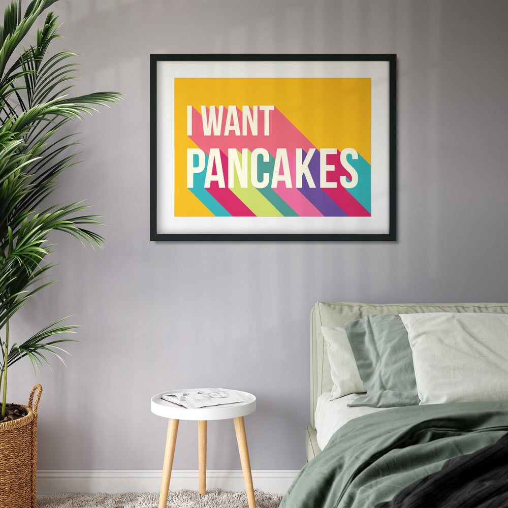 I Want Pancakes Colourful Giclee Print-Betsy Benn