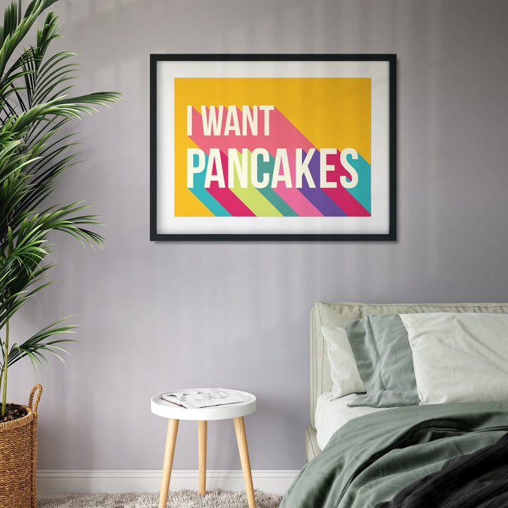 I Want Pancakes Colourful Giclee Print-Betsy Benn