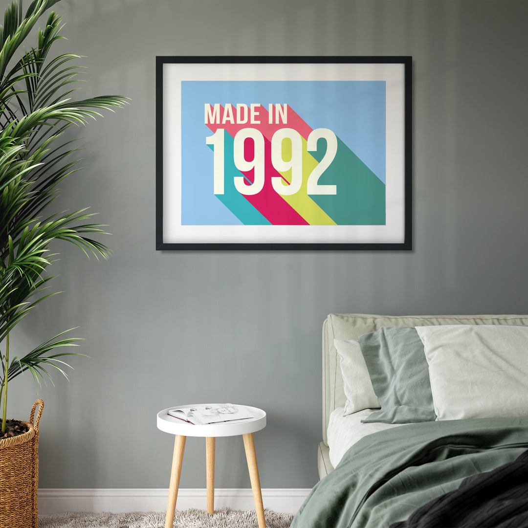 Personalised 30th Birthday Year Print