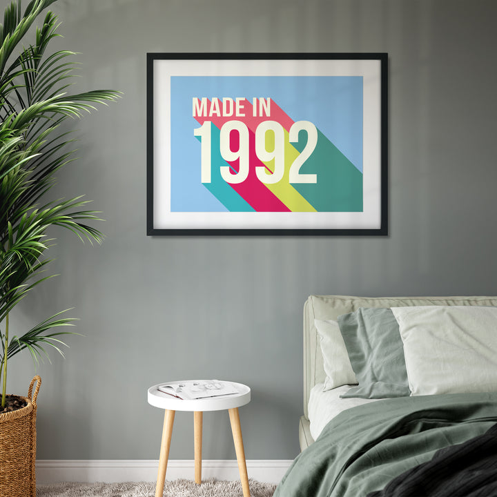 Personalised 30th Birthday Year Print