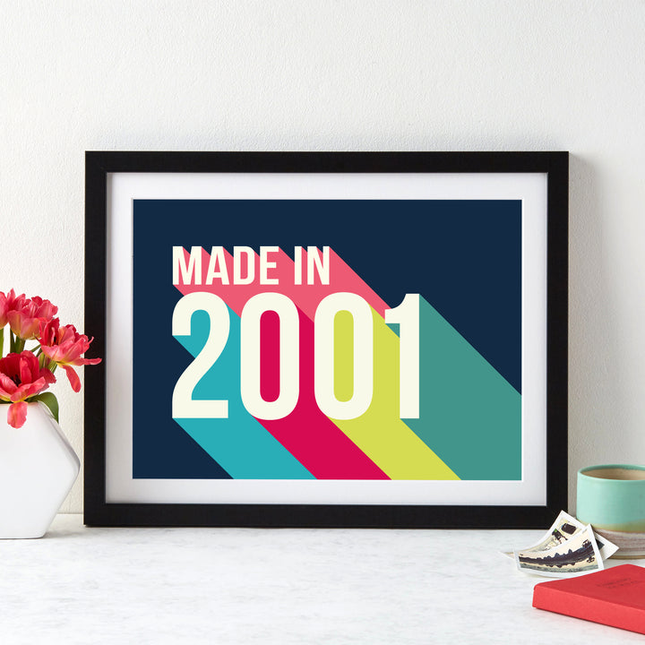 Personalised 21st Birthday Year Print