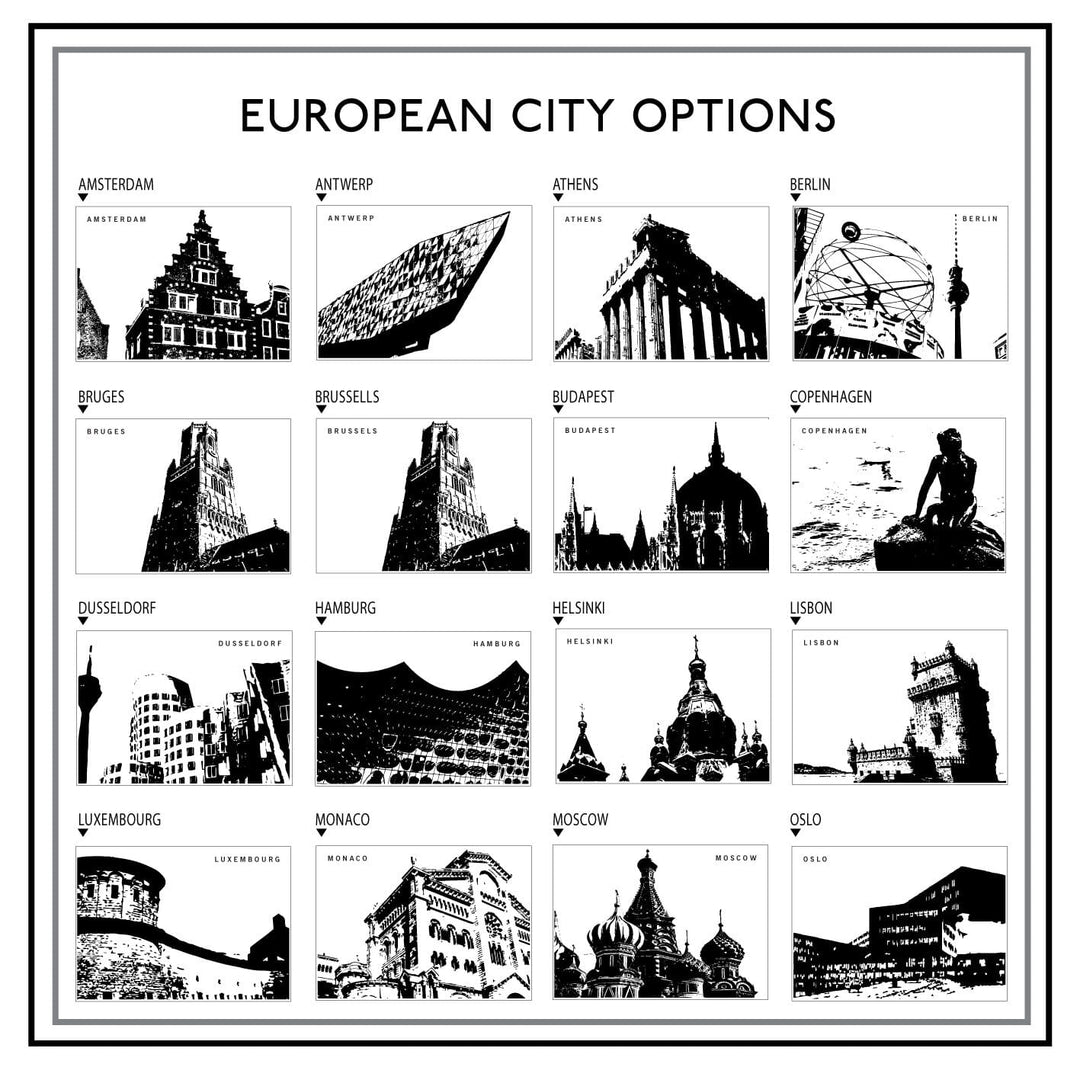 Our Three Favourite Cities  Print - Betsy Benn